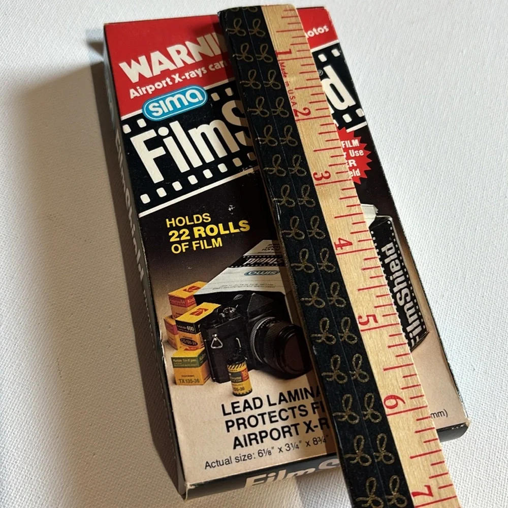 Sima Film Shield Lead Travel Pouch To Protect 35mm Film 1984 Film Shield Bag VTG